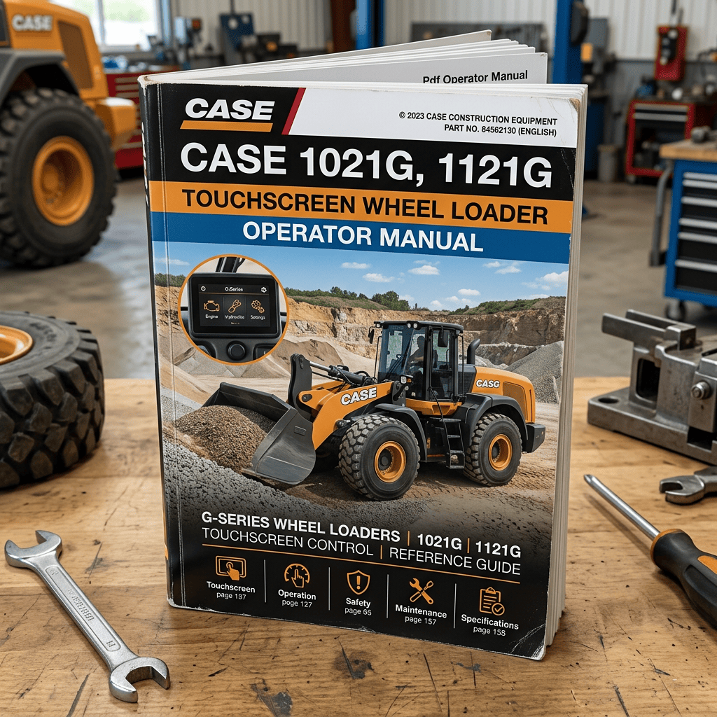 CASE 1021G and 1121G touchscreen wheel loader operator manual