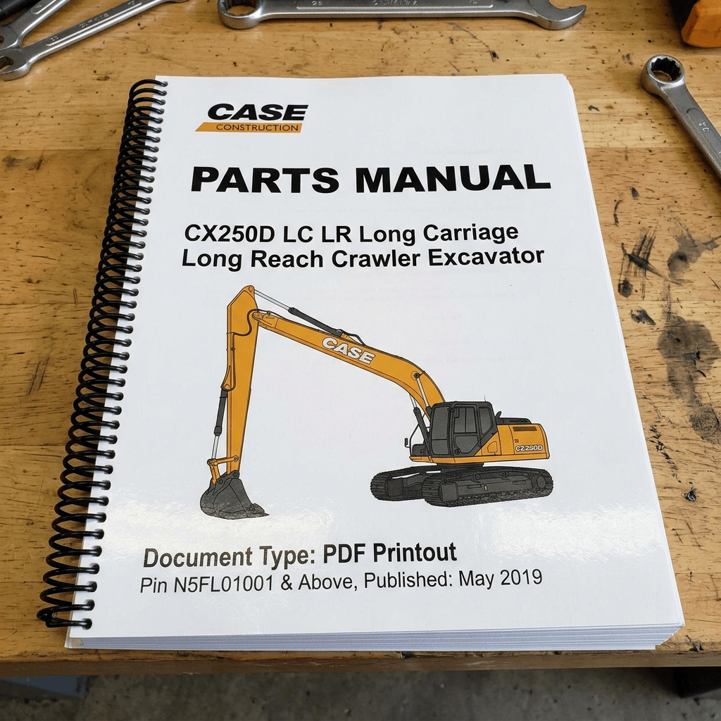 Case excavator parts manual PDF