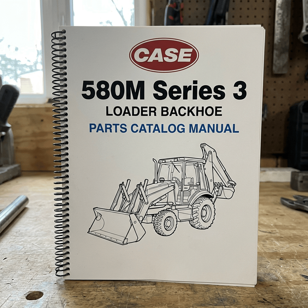 Case 580M Series 3 Loader Backhoe Parts Catalog Manual cover