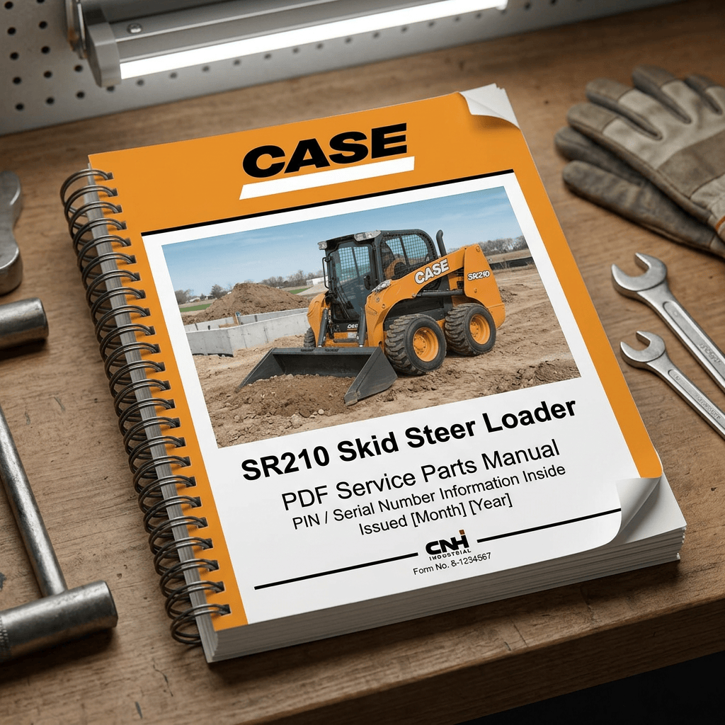 CASE SR210 Skid Steer Loader PDF Service Parts Manual cover
