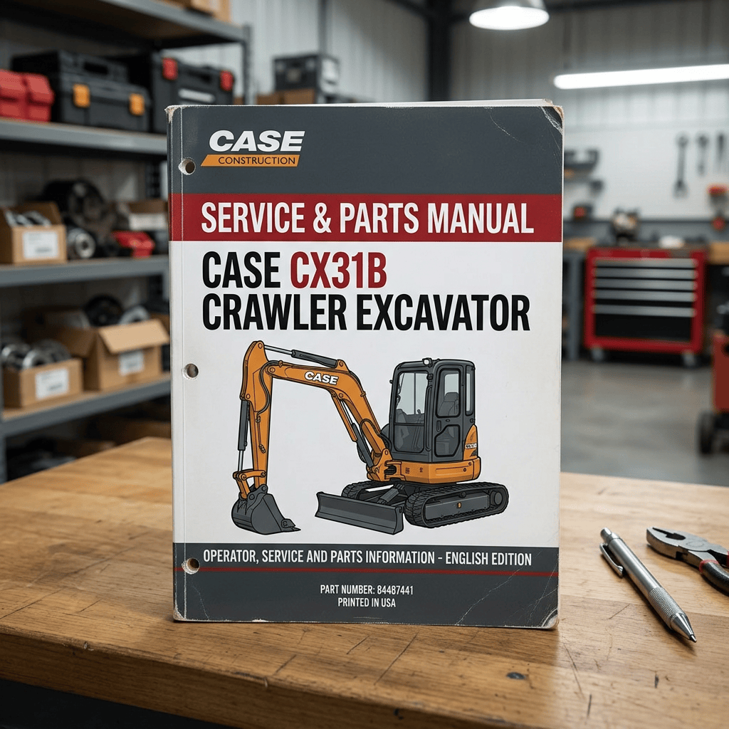 Case Construction Service & Parts Manual for the Case CX31B crawler excavator