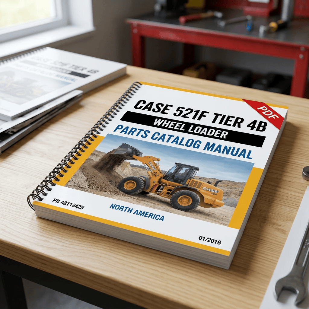 Case 521F Tier 4B Wheel Loader Parts Catalog Manual, PDF, P/N 48113425, North America, 01/2016