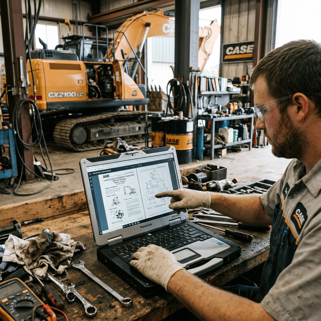 CASE CX210D service manual laptop