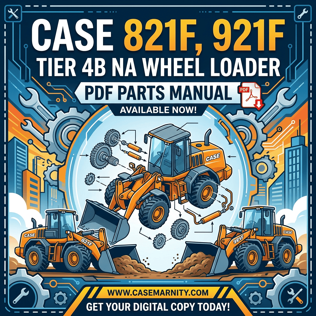 Case 821F and 921F Tier 4B wheel loader PDF parts manual available now