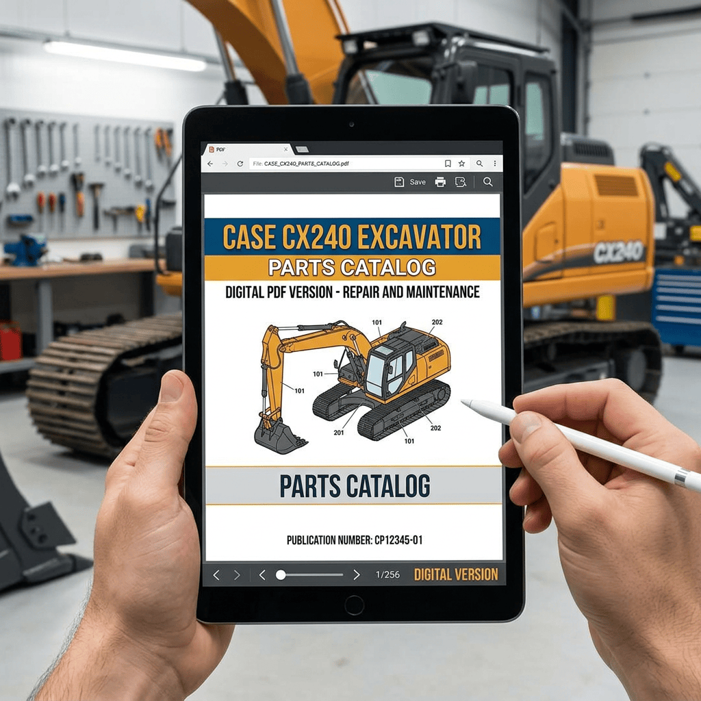 CASE CX240 excavator digital PDF parts catalog