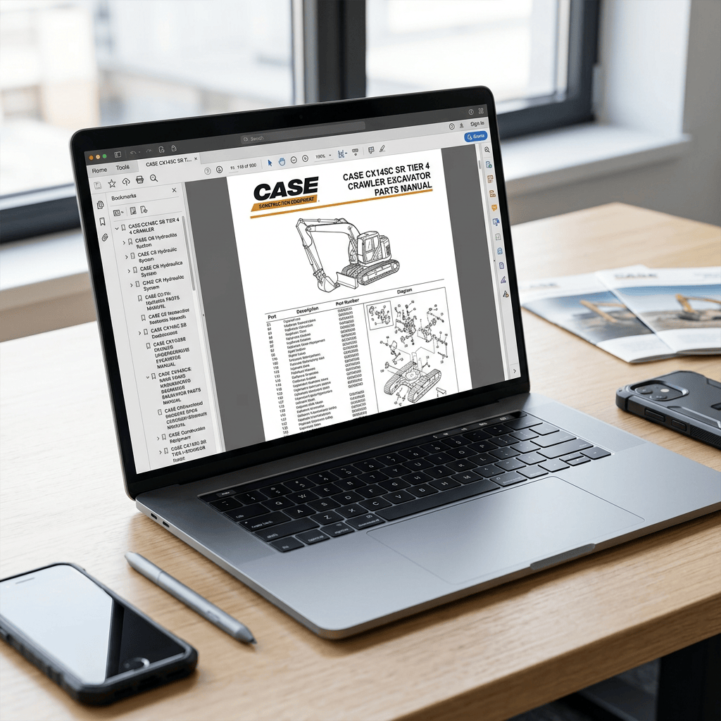 Digital Case CX145C SR Tier 4 parts manual