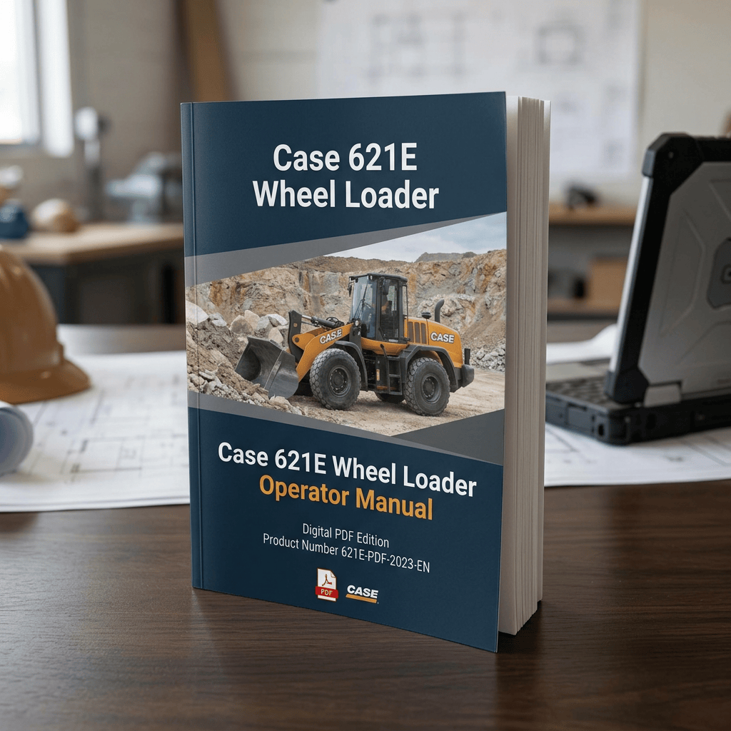 Case 621E Wheel Loader Operator Manual with loader photograph and PDF details
