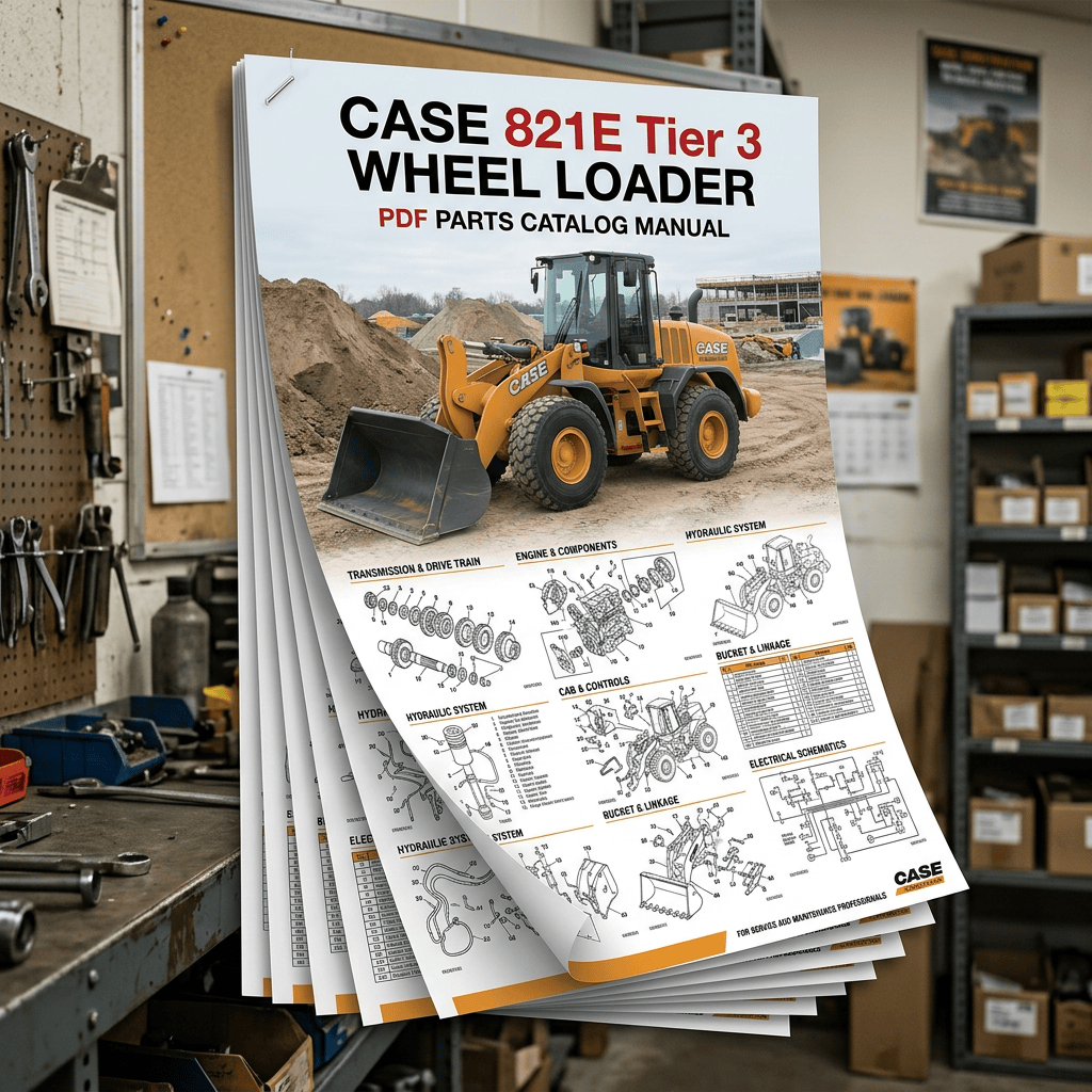 CASE 821E Tier 3 wheel loader PDF parts catalog manual