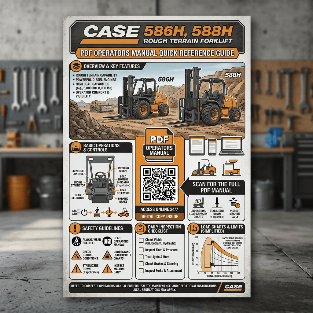 Case forklift operator manual design